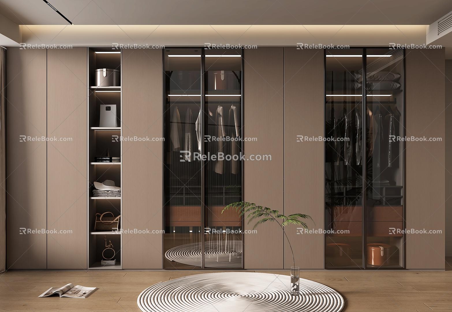 Modern home cloakroom 3d model