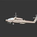 Brown Military Helicopter Model Featuring Black Rotors Transparent Cockpit and Detailed Structure
