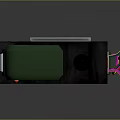 Weapon Control Device With Futuristic Handheld Antenna Digital Screen And Tactical Buttons