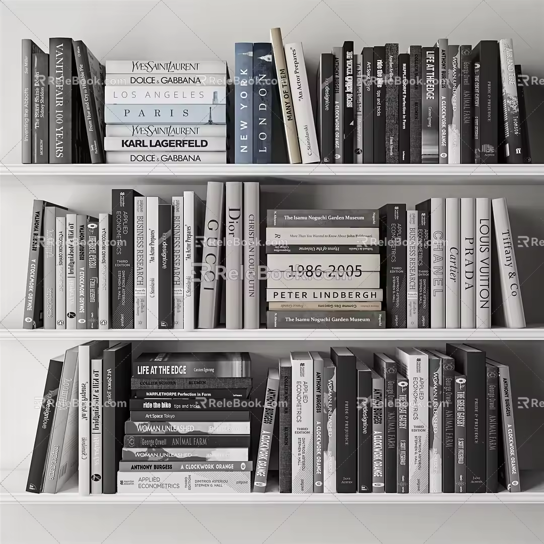Modern Books 3d model