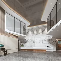 Modern Front Desk 3d model