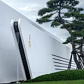 Modern Landscape Wall Demonstration Area Display Area Front View Characteristic Landscape Wall 3d model