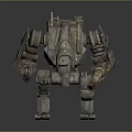 Mech Warrior Mech Soldier Machine Battlearm Mechanical Battlearm Machine Fighter Robot 3d model