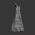 Elegant Stylish Sleeveless Maxi Dress With Intricate Pattern Design And Flowy Silhouette