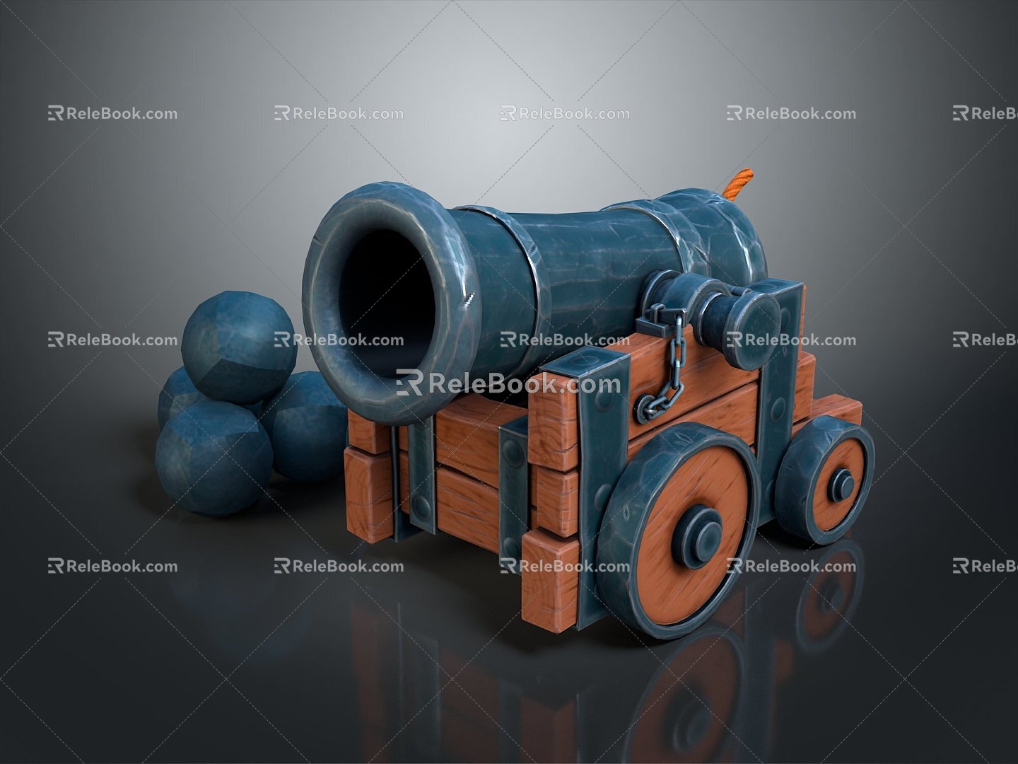 Artillery Gun Artillery Ship Gun Gun Siege Gun Cannon Anti-aircraft Breaking Heavy Gun Heavy Gun 3d model