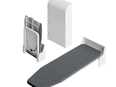 Folding wall-mounted ironing board model