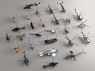 Helicopter Attack Aircraft Armed Helicopter Rescue Helicopter Communication Helicopter Rotor Helicopter model