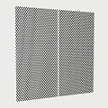 Modern Geometric Black White Grid Pattern Decorative Wall Panel Design