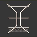 Iron frame large iron frame iron frame house factory industrial iron frame iron ladder rigid ladder work frame rigid scaffold 3d model