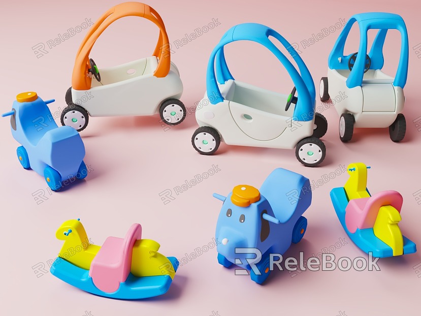 Desert Theme Children's Park Amusement Park Children's Park Twist Car Children's Car model