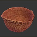 Basket Bamboo Basket Straw Basket Vegetable Basket Egg Basket Storage Basket Bamboo Basket Storage Basket Bamboo Blue 3d model