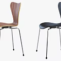 Modern Leisure Chairs With White Seat Backrest Black Brown Accents And Silver Metal Legs