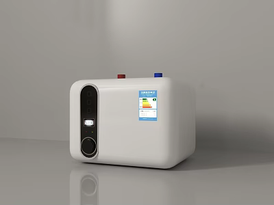 Public Facility Compact Water Heater With Digital Display And Temperature Control Knobs 3d model