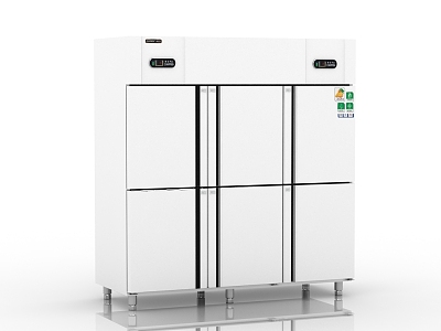 Modern Fridge Freezer 3d model