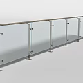 Modern Glass Panel Railing With Stainless Steel Frame And Sleek Contemporary Design
