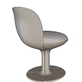 Modern Dining Chair with Sleek Curved Backrest Upholstered Seat and Stylish Metal Base Design