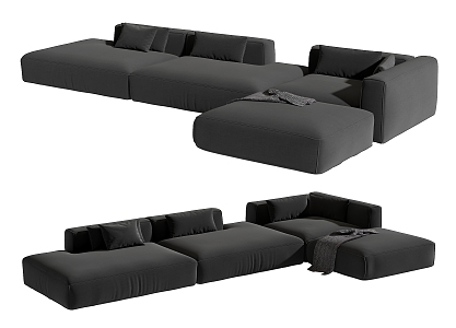 Modern Multiplayer Sofa 3d model