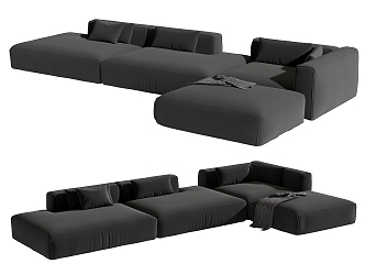 Modern Multiplayer Sofa 3d model