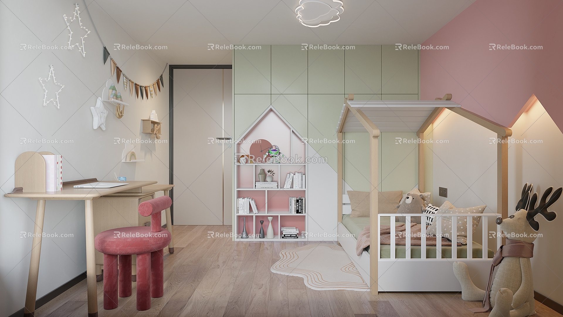 Modern Children's Room 3d model