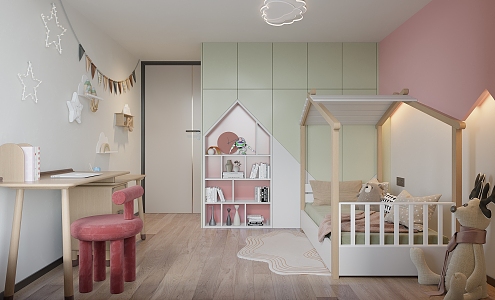 Modern Children's Room 3d model