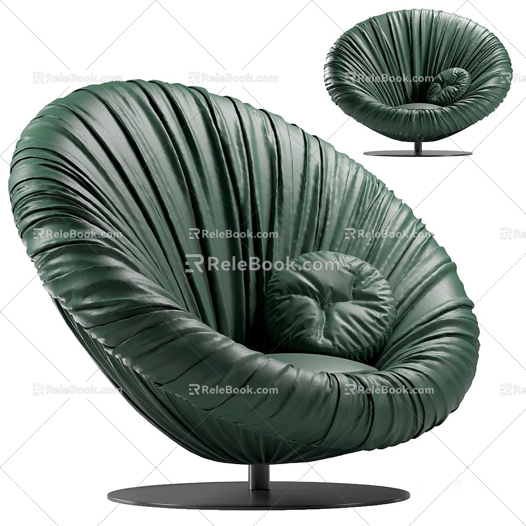 Lounge Chair Single Chair Armchair Chair 3d model