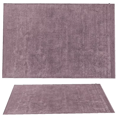 Purple Square Rug Soft Plush Textured Surface For Living Room Bedroom Decor 3d model