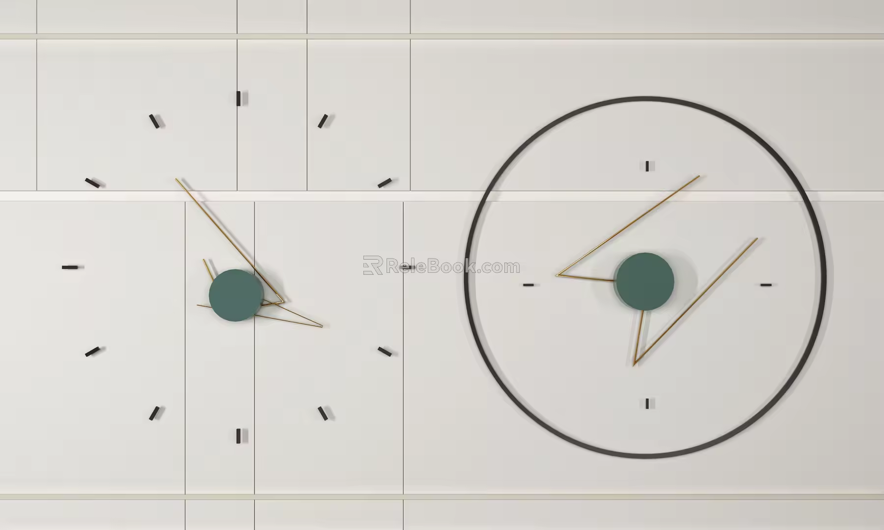 Modern Clock Wall Clock 3d model