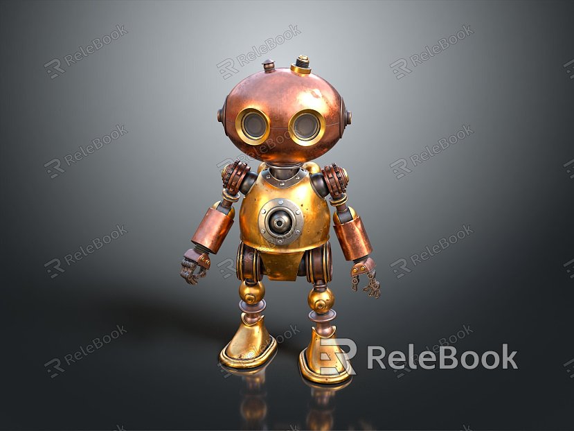 Robot Robot Assistant Small Robot Robot Butler Robot Butler Figure Game Figure model