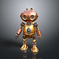 Robot Assistant Small Robot Butler Robot Butler Figure Game Figure 3d model
