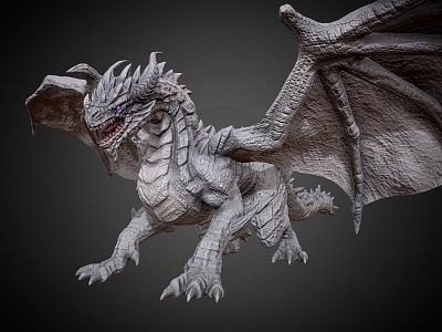 Far Ancient Dragon Evil Dragon Flying Dragon model