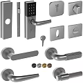 Modern Door Handles With Various Designs Shapes And Metallic Color Options