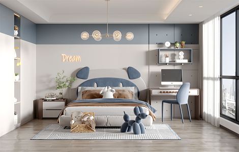 Modern Children's Room 3d model