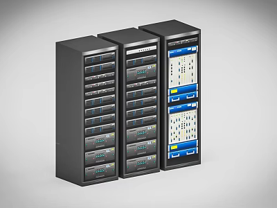 Modern Cabinet Server Server Cabinet Chassis 3d model