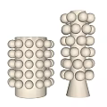 Modern Table Lamp Design With Stacked White Spherical Balls For Home Decor