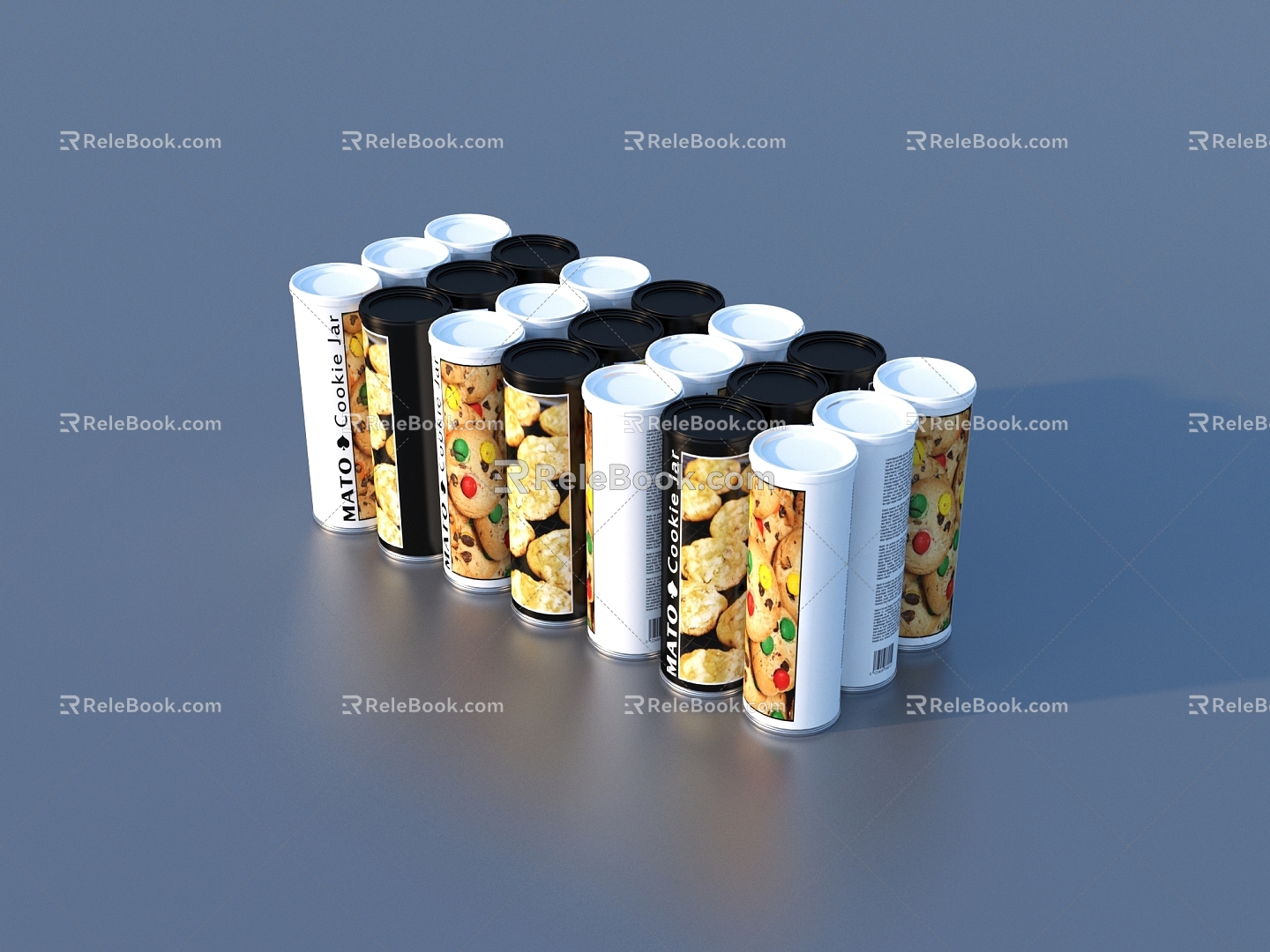 Packaging Box Snack Food Box 3d model