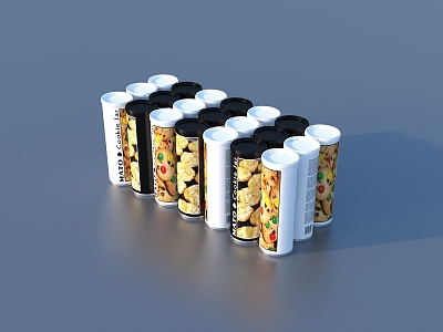 Packaging Box Snack Food Box 3d model