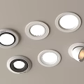 Modern Downlights and Spotlights with Sleek White Design Various Styles for Home Ceiling Lighting
