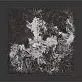 Black And White Mountain Texture Carpet With Abstract Design For Home Decor