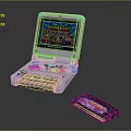 Modern game console home game console Nintendo game console vintage game console 3d model