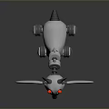 Elephant Shaped Metallic Robot With Red Eyes White Body And Spring Legs