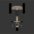 Modern Sleek Metal Tricycle Design With Black Seat And Stylish Wheels