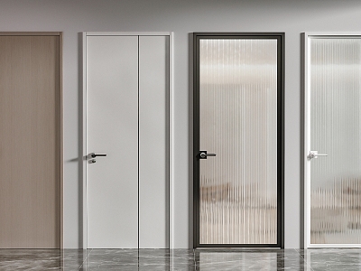 Modern swing door interior door model