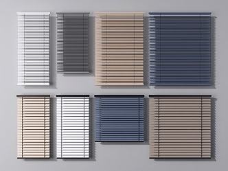 Modern venetian blinds curtain venetian blinds 3d model