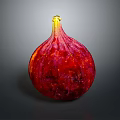 Fresh Red Fig Fruit With Smooth Skin On Dark Background