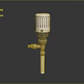 Pipe water pipe valve iron pipe fitting flange tee joint pipe water pipe valve 3d model