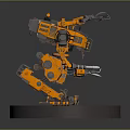 Mech Warrior Mech Soldier Machine Battlearm Mechanical Battlearm Machine Fighter Robot 3d model