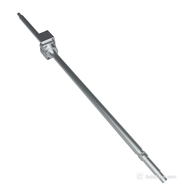 High Quality Stainless Steel Metal Rod With Connector For Industrial Use 3d model 