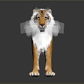 Modern tiger fierce tiger downhill tiger 3d model