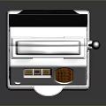 Retro Style 777 Slot Machine With Silver And Orange Color Home Decor Item