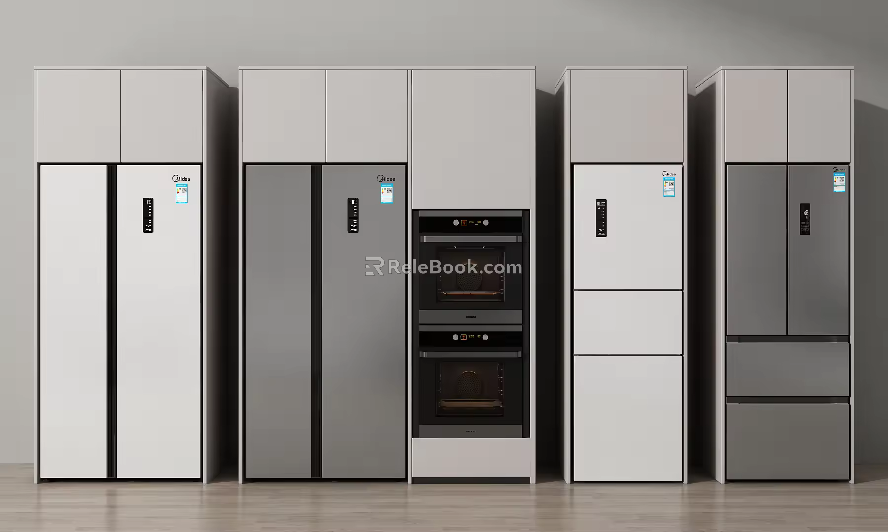 Modern refrigerator 3d model